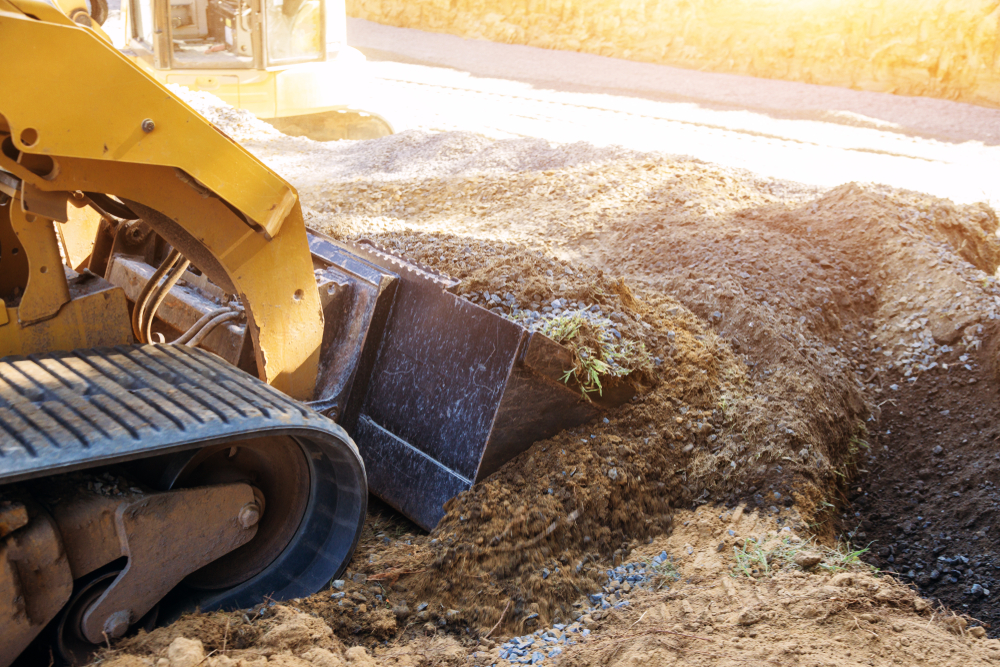 Terrassement de terrain et travaux de construction